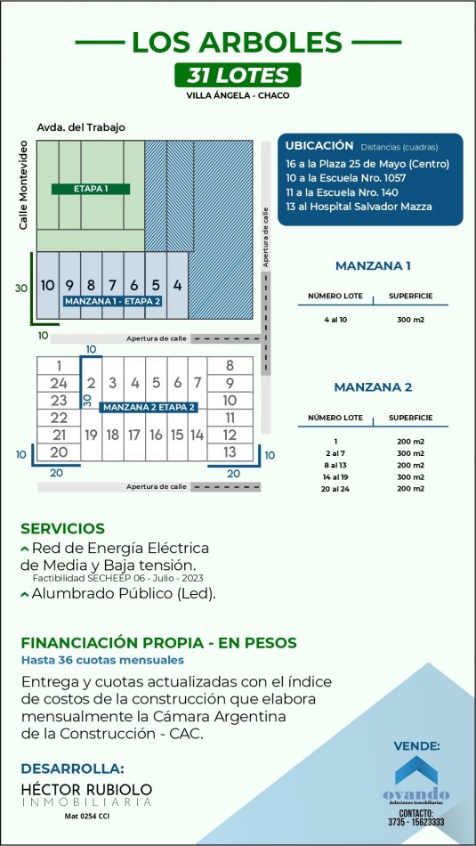 VILLA ANGELA - Chaco - ETAPA 2  - LOTEO LOS ARBOLES -