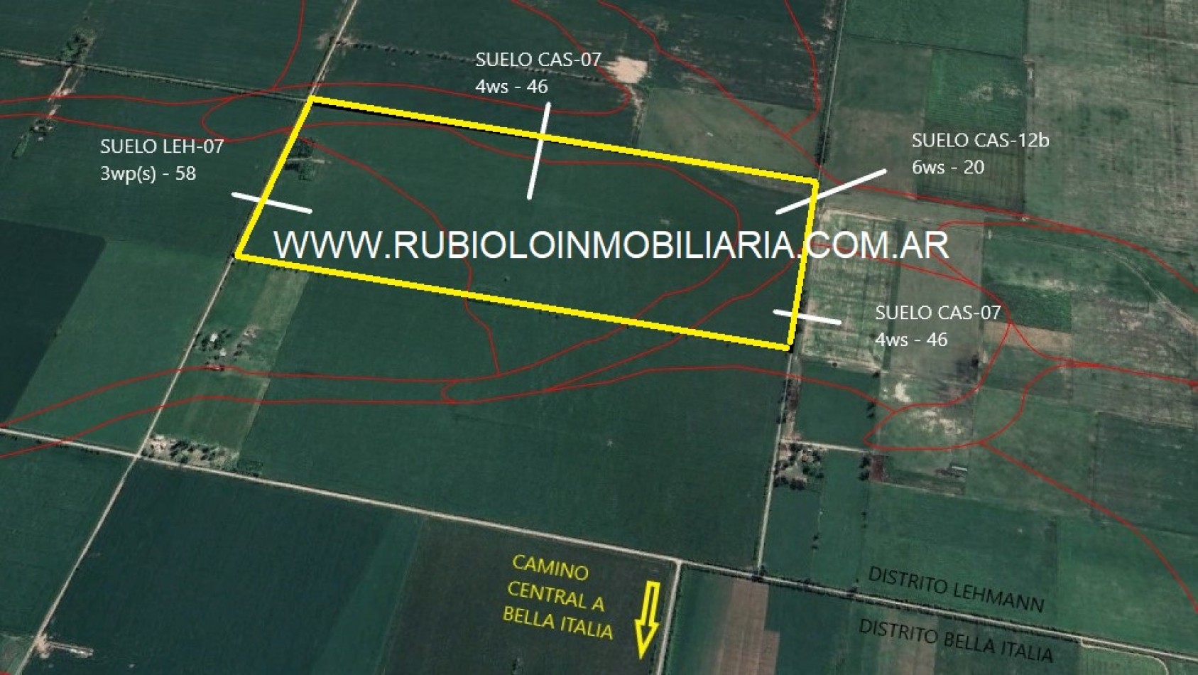 VENDIDO - - - -OPORTUNIDAD EN LEHMANN, SANTA FE, CAMPO AGRICOLA-GANADERO DE 67 HA CON EXCELENTE ACCESO.