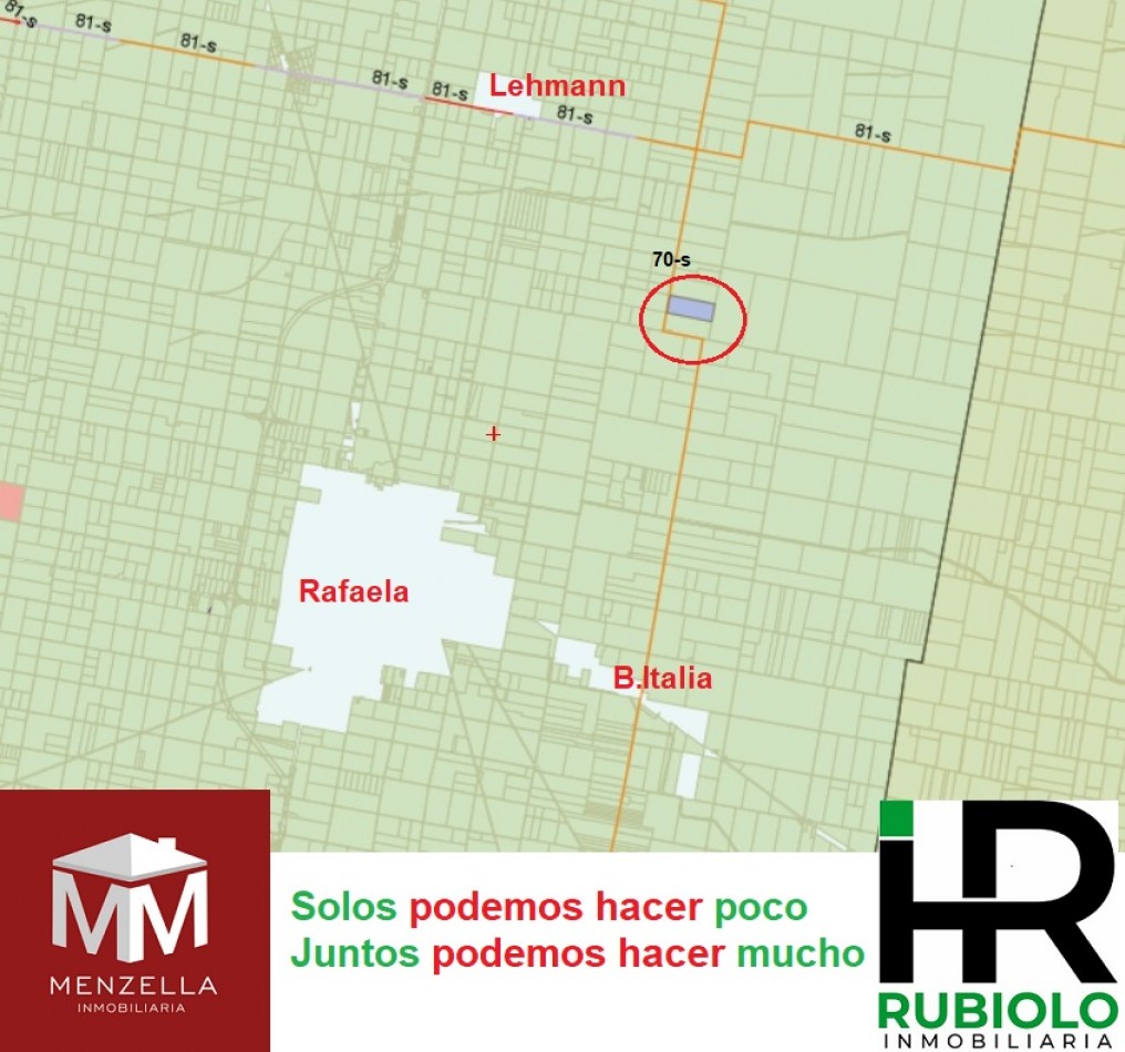 VENDIDO - - - -OPORTUNIDAD EN LEHMANN, SANTA FE, CAMPO AGRICOLA-GANADERO DE 67 HA CON EXCELENTE ACCESO.