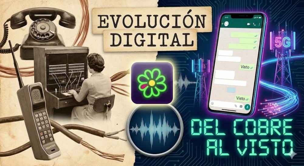 DEL CABLE DE COBRE AL  "VISTO" DE WHATSAPP