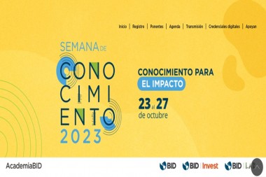 SEMANA del CONOCIMIENTO - Academia BID - Banco Interamericano de Desarrollo - 23 al 27 de Octubre de 2023